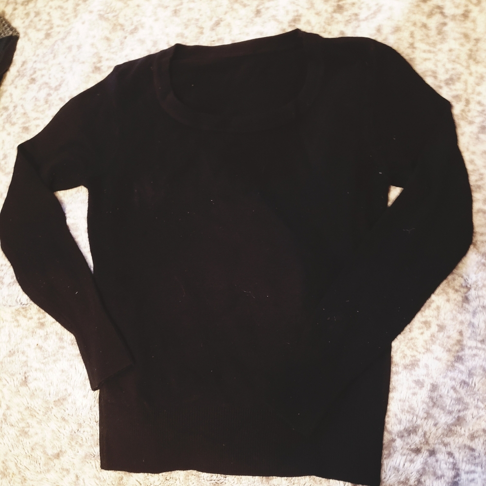 Plain black sweater
